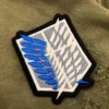 Attack on Titan Survey Corps Emblem Patch – Premium Embroidered Iron On or Sew On