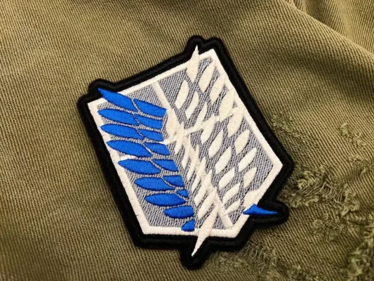 Attack on Titan Survey Corps Emblem Patch – Premium Embroidered Iron On or Sew On