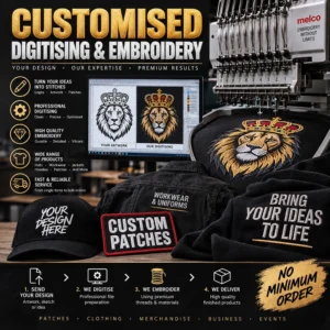 Custom Embroidered Patch – Personalised Iron On or Sew On