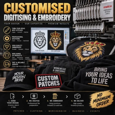 Custom Embroidered Patch – Personalised Iron On or Sew On