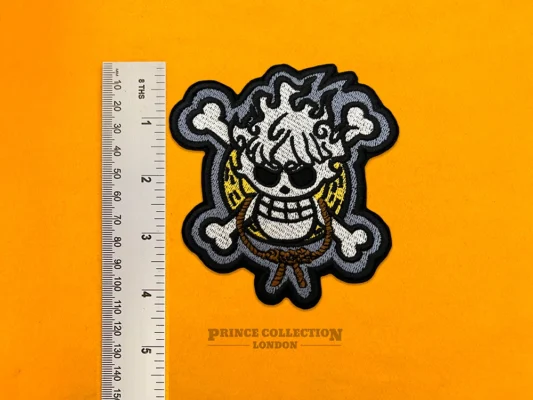 Luffy Gear 5 Jolly Roger Skull Patch – Premium Embroidered Iron On or Sew On