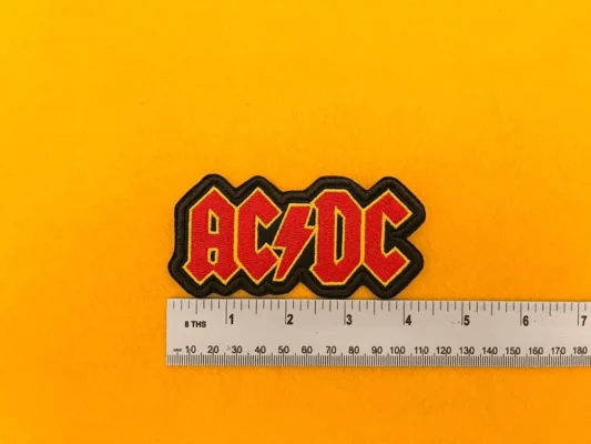 AC/DC Patch – Premium Embroidered Iron On or Sew On