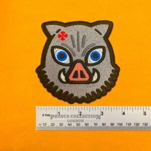 Alternative view of Demon Slayer Inosuke Hashibira Patch – Premium Embroidered Iron On or Sew On