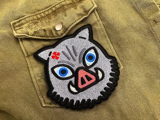 Demon Slayer Inosuke Hashibira Patch – Premium Embroidered Iron On or Sew On